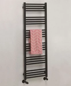 Crosswater MPRO 480 x 1380mm Heated Towel Rail - Matt Black - MP48X1380MB