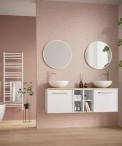 Crosswater MPRO 480 x 1380mm Electric Only Towel Rail - Matt White - MP48X1380MWELEC -Cheap Bathroom Heating Store MP48X1380MWELEC D1 460