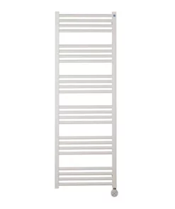 Crosswater MPRO 480 x 1380mm Electric Only Towel Rail - Matt White - MP48X1380MWELEC