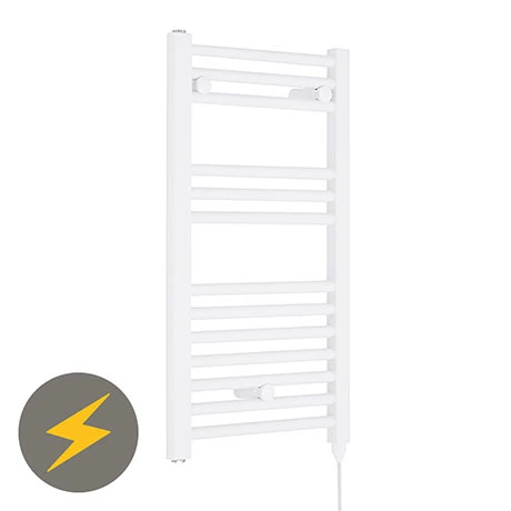 Nuie H720mm x W400mm White Electric Only Ladder Rail - MTY156 3 Nuie H720mm x W400mm White Electric Only Ladder Rail - MTY156
