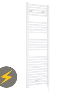 Premier H1375mm x W480mm White Electric Only Ladder Rail - MTY158