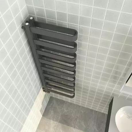 Milan Anthracite U-Shaped Heated Towel Rail - 1300 x 400mm 4 Milan Anthracite U-Shaped Heated Towel Rail - 1300 x 400mm - Image 2
