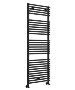 Monza Matt Black 1450 x 500 Round Bar Heated Towel Rail 7 Monza Matt Black 1450 x 500 Round Bar Heated Towel Rail -Cheap Bathroom Heating Store MZ15MB detail02 460