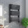 Monza 500 x 736 Anthracite Designer D-Shaped Heated Towel Rail 2 Monza 500 x 736 Anthracite Designer D-Shaped Heated Towel Rail -Cheap Bathroom Heating Store MZ736X5A p