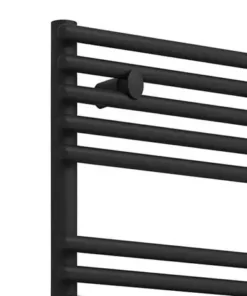 Monza Black 730 x 500 Round Bar Heated Towel Rail -Cheap Bathroom Heating Store MZ8MB d2v1 460