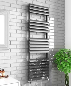 Monza 500 x 1500mm Venetian Style Anthracite Designer Towel Rail