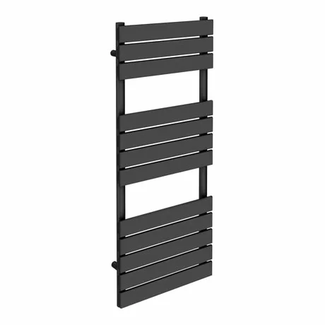 Milan Heated Towel Rail H1200mm x W490mm Anthracite 3 Milan Heated Towel Rail H1200mm x W490mm Anthracite
