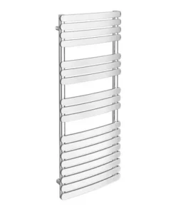 Murano Curved Heated Towel Rail H1200mm x W490mm Chrome