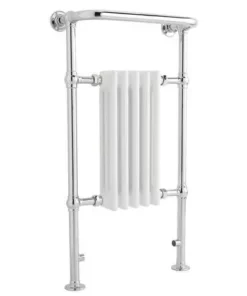 Old London - Chrome & White Tilbury Radiator - 965 x 540mm - LDR002