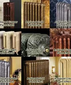 Paladin Sloane 750mm High 9 Section Electric Cast Iron Radiator with 2000w Heating Element -Cheap Bathroom Heating Store Paladin Antiqued Effect 460 2