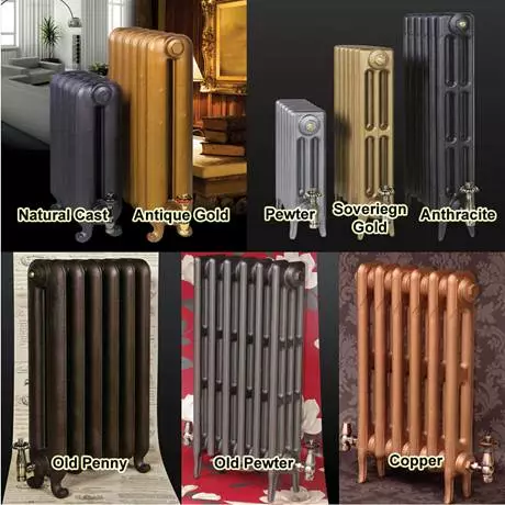 Paladin Shaftsbury 740mm High 5 Section Electric Cast Iron Radiator with 900w Heating Element 4 Paladin Shaftsbury 740mm High 5 Section Electric Cast Iron Radiator with 900w Heating Element - Image 3