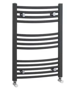 Nuie - Curved Ladder Towel Rail 700 x 500mm - Anthracite - MTY102