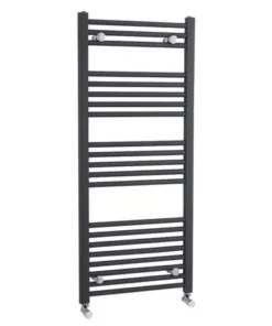 Nuie - Straight Ladder Towel Rail 500 x 1150mm - Anthracite - MTY105