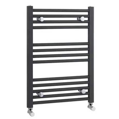Nuie - Straight Ladder Towel Rail 700 x 500mm - Anthracite - MTY103 3 Nuie - Straight Ladder Towel Rail 700 x 500mm - Anthracite - MTY103