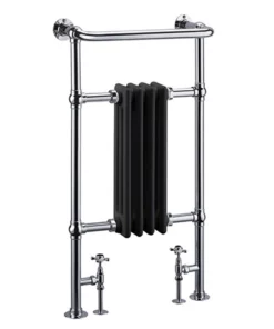 Burlington Bloomsbury Black Heated Towel Rail Radiator - R2CHRBLA