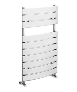 Milan Curved Heated Towel Rail 840mm x 493mm Chrome
