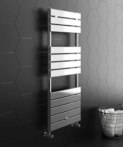 Milan Heated Towel Rail 1213mm x 500mm Chrome