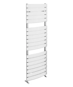 Milan Curved Heated Towel Rail 1512mm x 493mm Chrome