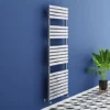 Murano Curved 1500 x 500mm Chrome Modern Heated Towel Rail - 22 Sections
