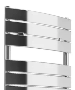 Milan Curved Heated Towel Rail 1213mm x 493mm Chrome -Cheap Bathroom Heating Store RAD12C d1 460