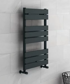Milan Heated Towel Rail 840mm x 500mm Anthracite
