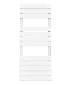 Milan White 1200 x 490mm Heated Towel Rail -Cheap Bathroom Heating Store RAD21W d2 460