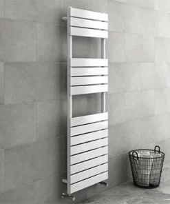 Milan White 1500 x 500mm Heated Towel Rail