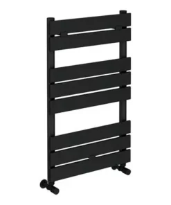 Milan Matt Black 840mm x 500mm Heated Towel Rail -Cheap Bathroom Heating Store RAD8MB detail1 460