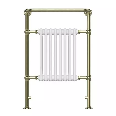 Chatsworth Savoy Brushed Brass Traditional Heated Towel Rail Radiator 5 Chatsworth Savoy Brushed Brass Traditional Heated Towel Rail Radiator - Image 3