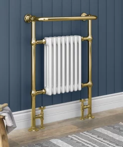 Chatsworth Savoy Vintage Gold Traditional Heated Towel Rail Radiator