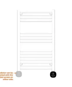 TCP Smart 500W White 800 x 500mm Wi-Fi Energy Saving Electric Only Towel Radiator -Cheap Bathroom Heating Store SMATOWRAD80500W D5 460