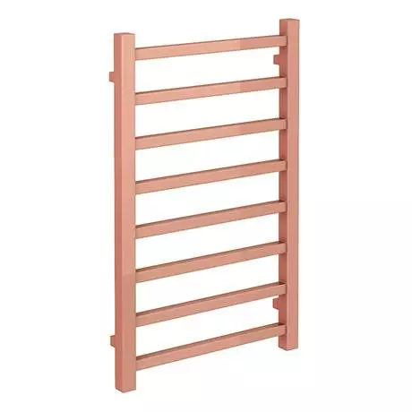 Brooklyn Square 800 x 500mm Rose Gold Heated Towel Rail 4 Brooklyn Square 800 x 500mm Rose Gold Heated Towel Rail - Image 2
