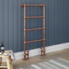 Bloomsbury Copper 598 x 1194mm Floor Mounted Towel Rail -Cheap Bathroom Heating Store SUN TR19 n p