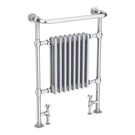 Chatsworth Savoy Light Grey Traditional Heated Towel Rail Radiator 4 Chatsworth Savoy Light Grey Traditional Heated Towel Rail Radiator - Image 2