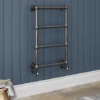 Bloomsbury Black Nickel 498 x 748mm Wall Mounted Towel Rail