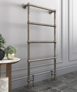 Bloomsbury Old English Brass 498 x 1194mm Floor Mounted Towel Rail
