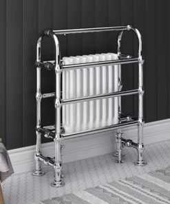 Crosby Traditional Freestanding Towel Rail Column Radiator (850 x 673mm)