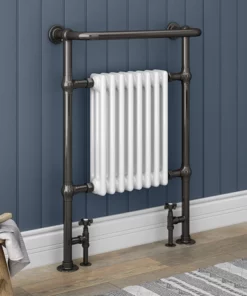 Chatsworth Savoy Black Nickel Traditional Heated Towel Rail