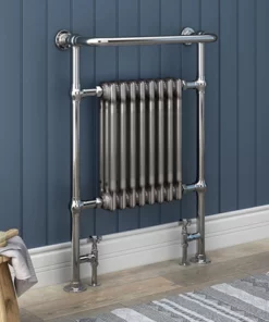 Chatsworth Savoy Raw Metal (Lacquered) Traditional Heated Towel Rail