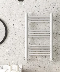 Keswick White Traditional 500 x 800mm Heated Towel Rail