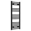 Toreno Black Curved W400 x H1000mm Heated Towel Rail -Cheap Bathroom Heating Store TRB410C p