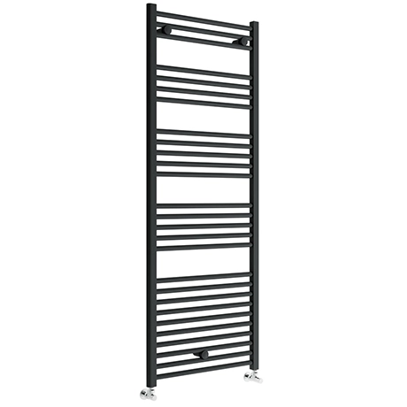 Toreno Black W600 x H1600mm Heated Towel Rail - Straight 3 Toreno Black W600 x H1600mm Heated Towel Rail - Straight
