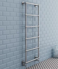 Chatsworth Wall Mounted Towel Rail 1550 x 600mm - Chrome