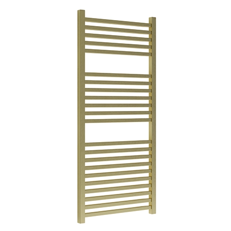 Venice Cubo Heated Towel Rail - Brushed Brass (1110 x 500mm) 3 Venice Cubo Heated Towel Rail - Brushed Brass (1110 x 500mm)