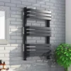 Venice Anthracite 800 x 500 Designer D-Shaped Heated Towel Rail