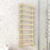 Venice Brushed Brass Designer Heated Towel Rail (500 x 1200mm) -Cheap Bathroom Heating Store VENBB125 prod