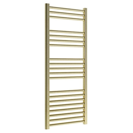 Venice Giro Heated Towel Rail - Brushed Brass (1188 x 500mm) 3 Venice Giro Heated Towel Rail - Brushed Brass (1188 x 500mm)