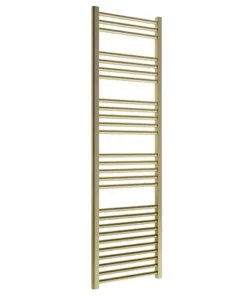 Venice Giro Heated Towel Rail - Brushed Brass (1600 x 500mm)