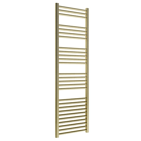 Venice Giro Heated Towel Rail - Brushed Brass (1600 x 500mm) 3 Venice Giro Heated Towel Rail - Brushed Brass (1600 x 500mm)