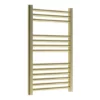 Venice Giro Heated Towel Rail - Brushed Brass (800 x 500mm) -Cheap Bathroom Heating Store VGTR85BB p